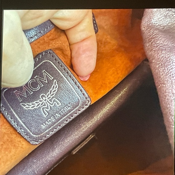 Vintage MCM Plum Leather Hobo Bag RARE with COA - Picture 7 of 7